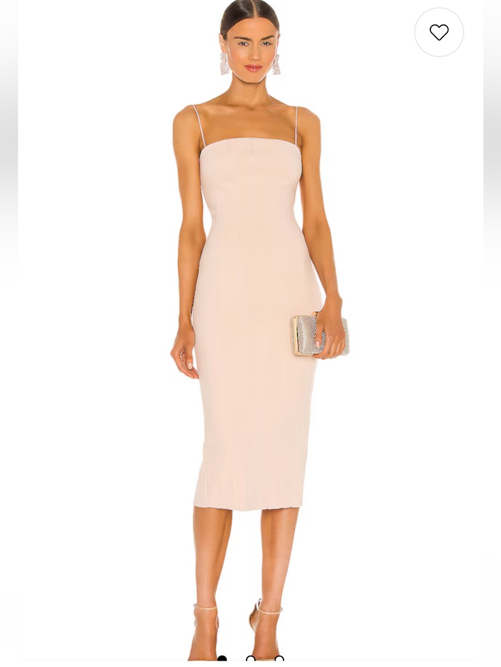 X REVOLVE MISHA Irisa Dress in Pink Nude Women’s Size 8 NEW